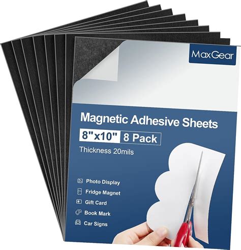 adhesive backed metal sheets|magnet sheets with adhesive backing.